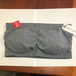 Skinny Girl Gray Strapless Bra Large NWT